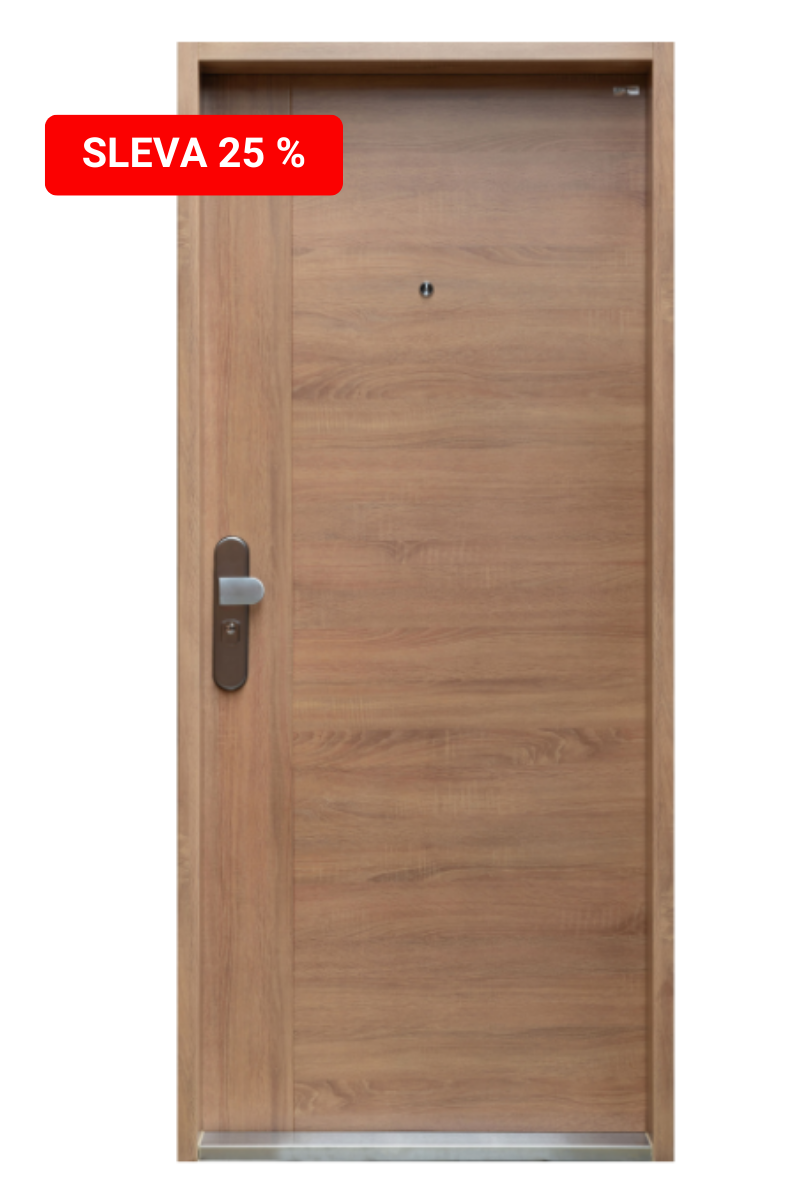 Bezpečnostní dveře v designu ELEGANT v dekoru dub Artisan