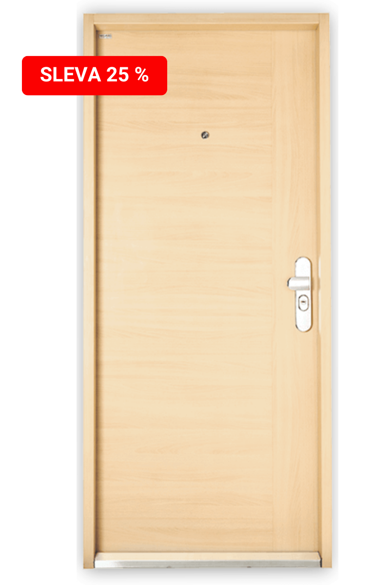 Bezpečnostní dveře v designu ELEGANT v dekoru javor