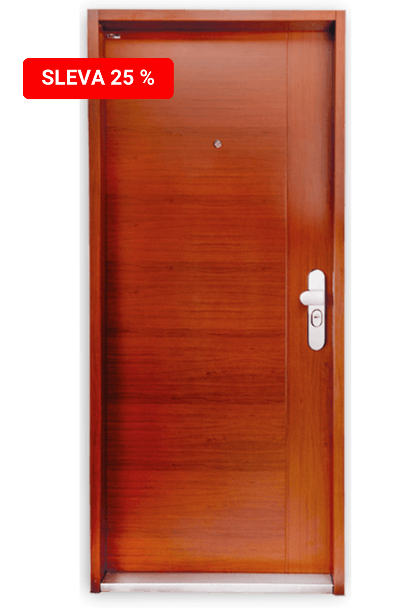 Bezpečnostní dveře v designu ELEGANT v dekoru ořech